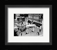 Concrete workers on the Hoover dam Fine Art Print