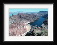 Hoover Dam aerial view Fine Art Print