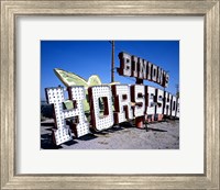 Binion's Horseshoe Casino sign at Neon Boneyard, Las Vegas Fine Art Print