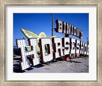 Binion's Horseshoe Casino sign at Neon Boneyard, Las Vegas Fine Art Print