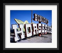 Binion's Horseshoe Casino sign at Neon Boneyard, Las Vegas Fine Art Print