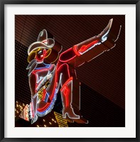 Glitter Girl neon sign at the Freemont Street Experience Fine Art Print