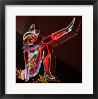 Glitter Girl neon sign at the Freemont Street Experience Framed Print