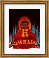 Neon gambling sign on Freemont Street in historic Las Vegas Fine Art Print