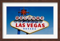 Sign in daytime, Las Vegas, Nevada Fine Art Print