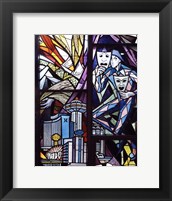 Stained glass window in the Guardian Angel Cathedral, Las Vegas, Nevada Fine Art Print