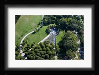 Ariel view of the Korean War Monument Framed Print