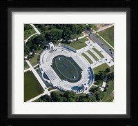 Ariel view of the WW2 Monument Framed Print