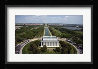 Ariel view of the Lincoln Memorial Fine Art Print