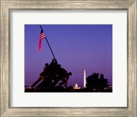 Iwo Jima Memorial at dusk, Washington, D.C. Fine Art Print