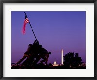 Iwo Jima Memorial at dusk, Washington, D.C. Fine Art Print