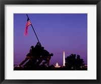 Iwo Jima Memorial at dusk, Washington, D.C. Fine Art Print
