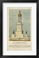 Original concept for the Washington Monument Framed Print