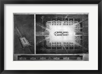 Proposed drawing for Independence Square, Washington Memorial II Framed Print