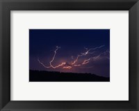 Cloud to cloud lightning strike Framed Print