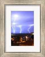 Lightning over Oradea Romania Fine Art Print