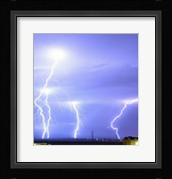 Lightning over Oradea Romania Fine Art Print