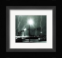 Lightning storm over Boston - 1967 Fine Art Print