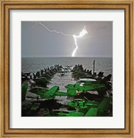 USS Lincoln Lightning Fine Art Print