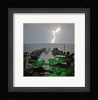 USS Lincoln Lightning Fine Art Print