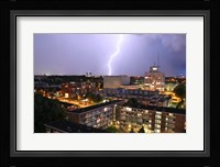 Utrecht-Oost Tijdens Onweer Vanaf Framed Print