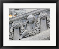 Library of congress architecture detail Framed Print