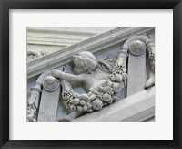 Library of congress architecture detail child turned Fine Art Print