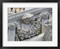 Library of congress architecture detail child reading Fine Art Print