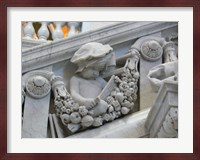 Library of congress architecture detail child reading Fine Art Print