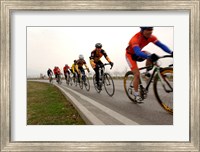 Military Cyclists in pace line Fine Art Print