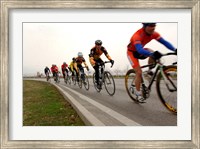 Military Cyclists in pace line Fine Art Print