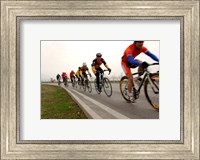 Military Cyclists in pace line Fine Art Print