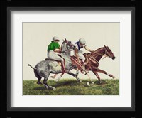 Polo - two horses Framed Print