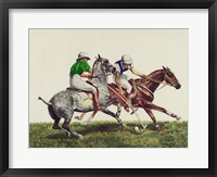 Polo - two horses Framed Print