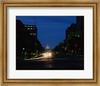 Traffic on a road, Washington, D.C., USA Fine Art Print