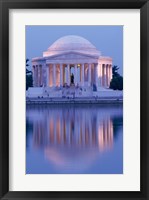 Jefferson Memorial Reflection At Dusk, Washington, D.C., USA Fine Art Print