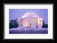 Jefferson Memorial at dusk, Washington, D.C., USA Framed Print