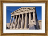 Facade of the U.S. Supreme Court, Washington, D.C., USA Closeup Fine Art Print