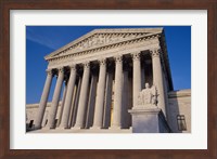 Facade of the U.S. Supreme Court, Washington, D.C., USA Closeup Fine Art Print