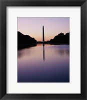 Silhouette of the Washington Monument, Washington, D.C., USA Fine Art Print