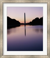Silhouette of the Washington Monument, Washington, D.C., USA Fine Art Print