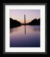 Silhouette of the Washington Monument, Washington, D.C., USA Fine Art Print