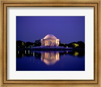 Jefferson Memorial Lit At Dusk, Washington, D.C., USA Fine Art Print