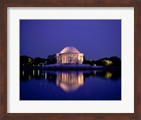 Jefferson Memorial Lit At Dusk, Washington, D.C., USA Fine Art Print