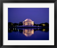 Jefferson Memorial Lit At Dusk, Washington, D.C., USA Fine Art Print