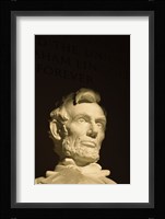 High section view of a statue, Lincoln Memorial, Washington DC, USA Fine Art Print
