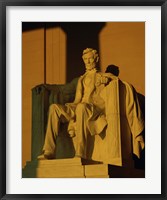Low angle view of a statue, Lincoln Memorial, Washington DC, USA Fine Art Print