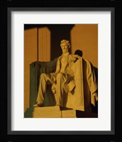 Low angle view of a statue, Lincoln Memorial, Washington DC, USA Fine Art Print