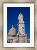 Monument in front of a government building, Peace Monument, State Capitol Building, Washington DC, USA Fine Art Print
