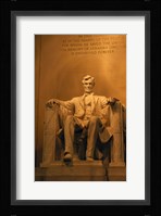 USA, Washington DC, Lincoln Memorial Fine Art Print